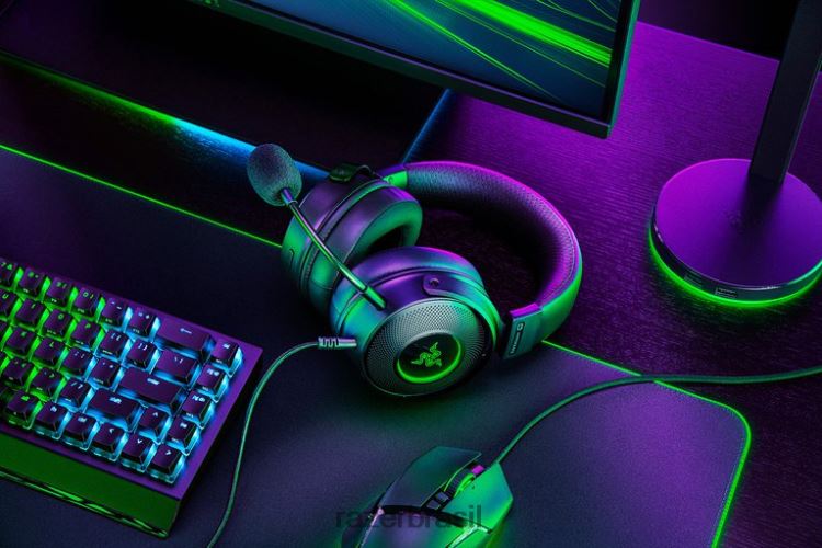 Razer áudio para jogos Uma cor Kraken v3 hipersenso 06X4JT95