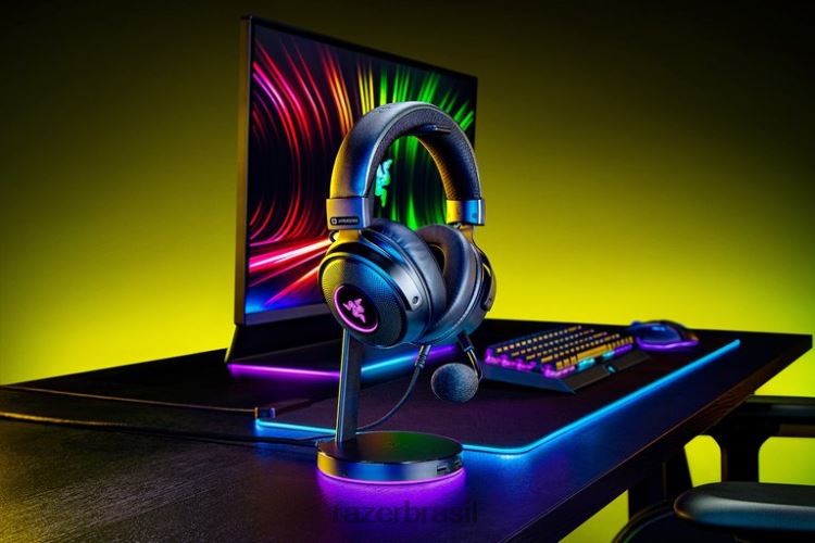 Razer áudio para jogos Uma cor Kraken v3 hipersenso 06X4JT95