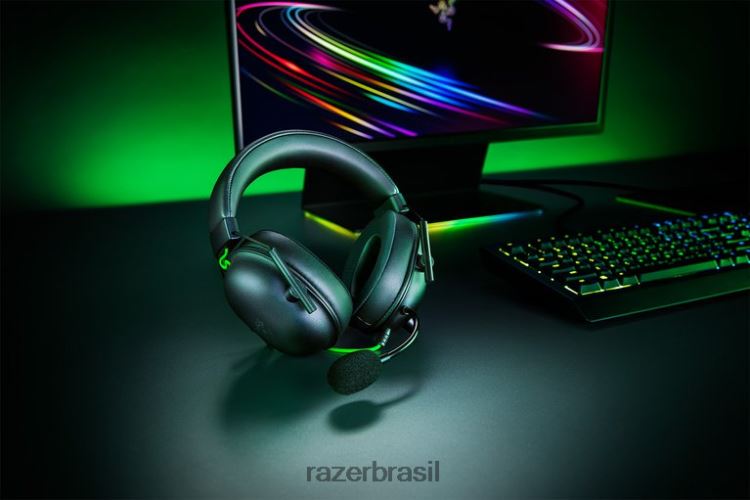 Razer áudio para jogos preto blackshark v2 usb 06X4JT89