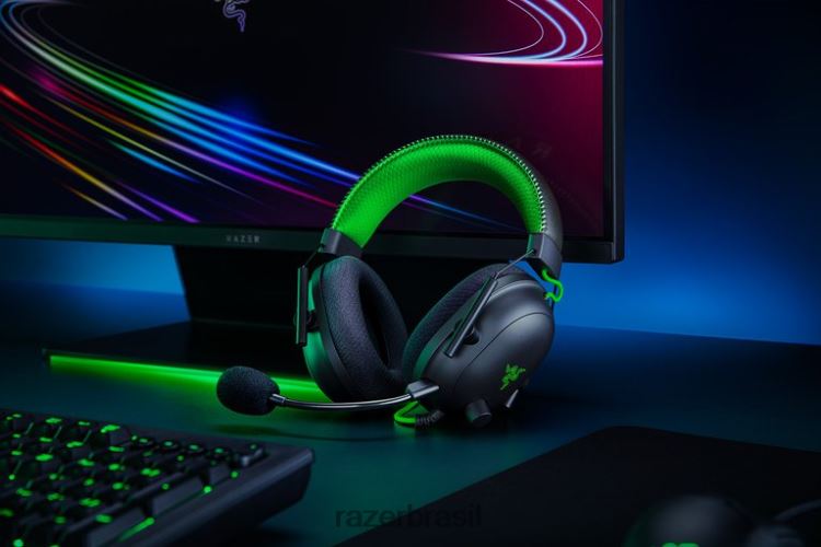 Razer áudio para jogos preto edição especial blackshark v2 06X4JT86