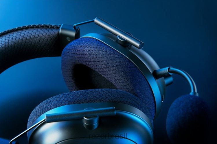 Razer áudio para jogos preto tubarão negro v2 pro 06X4JT85