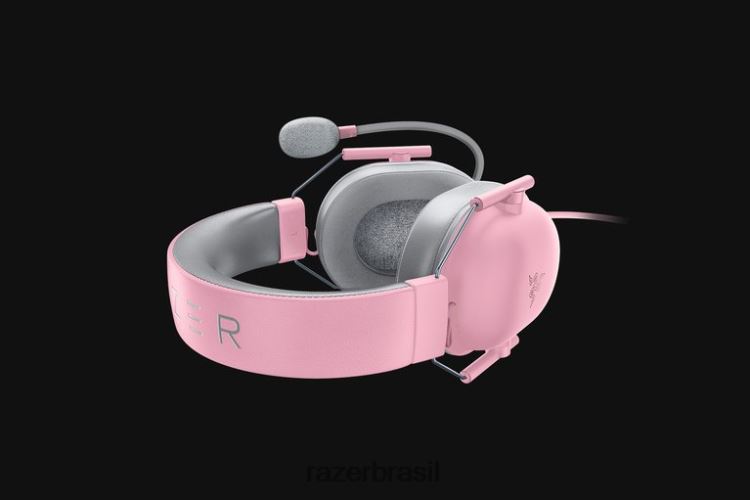 Razer áudio para jogos quartzo tubarão negro v2 06X4JT88