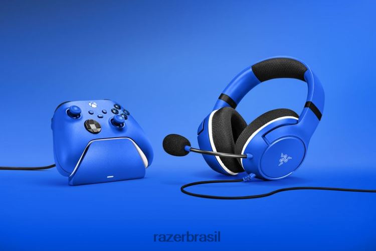 Razer console choque azul pacote duo essencial para xbox 06X4JT175