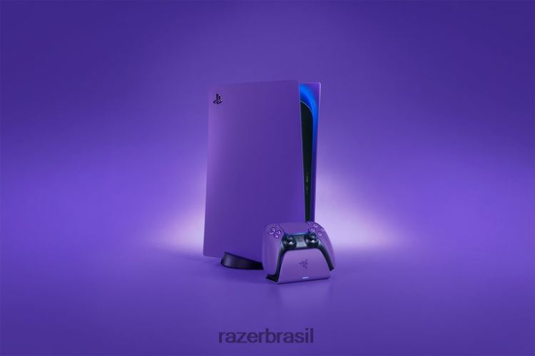 Razer console roxo suporte de carregamento rápido para ps5 06X4JT172