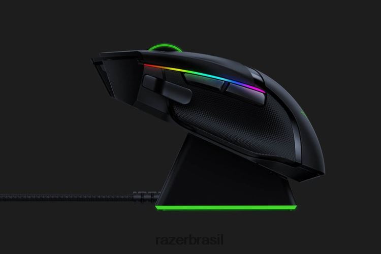 Razer ratos Uma cor Basilisk Ultimate com base de carregamento 06X4JT35