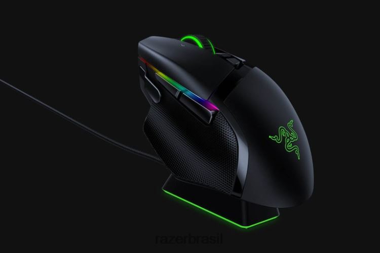 Razer ratos Uma cor Basilisk Ultimate com base de carregamento 06X4JT35