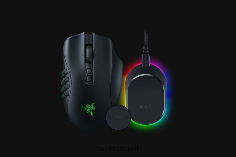 Razer ratos Uma cor pacote naga v2 pro + mouse dock pro 06X4JT44