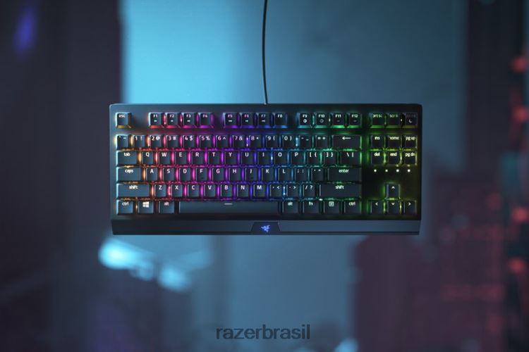 Razer teclado preto blackwidow v3 tenkeyless - interruptor amarelo - nós 06X4JT62