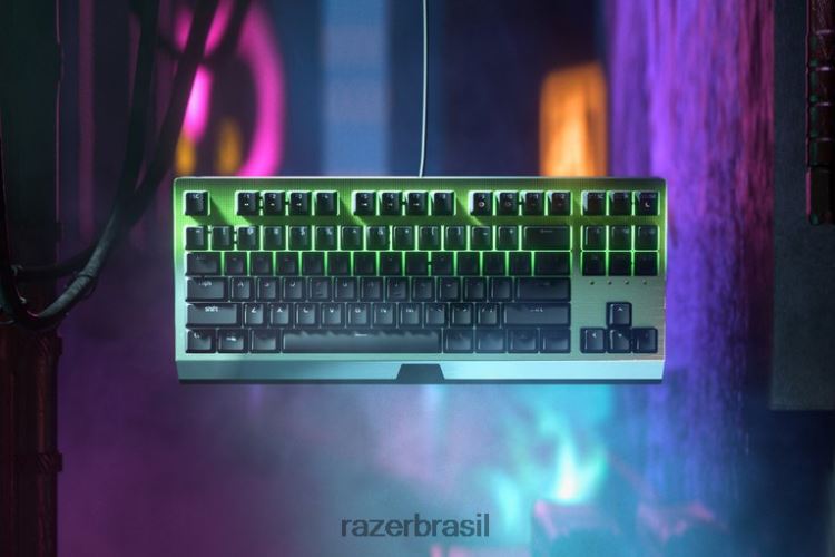 Razer teclado preto blackwidow v3 tenkeyless - interruptor amarelo - nós 06X4JT62