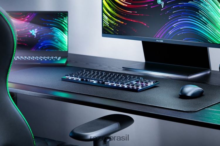 Razer teclado preto deathstalker v2 pro tenkeyless - interruptor óptico clicky - nós 06X4JT66