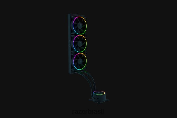 Razer componente de computador Uma cor refrigerador líquido hanbo chroma rgb aio (tampa da bomba argb) 06X4JT18