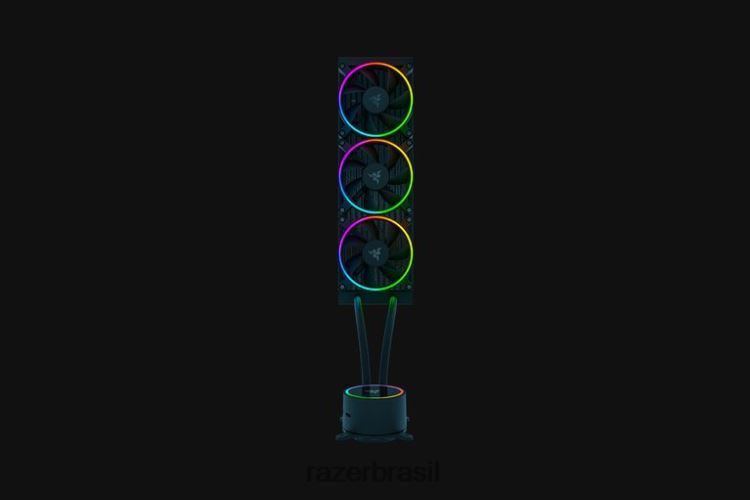 Razer componente de computador Uma cor refrigerador líquido hanbo chroma rgb aio (tampa da bomba argb) 06X4JT18
