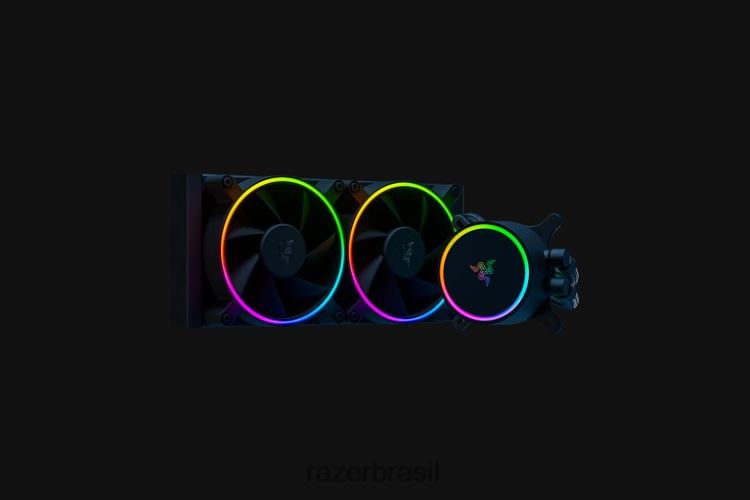 Razer componente de computador Uma cor refrigerador líquido hanbo chroma rgb aio (tampa da bomba argb) 06X4JT19