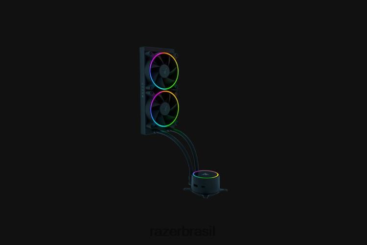 Razer componente de computador Uma cor refrigerador líquido hanbo chroma rgb aio (tampa da bomba argb) 06X4JT19