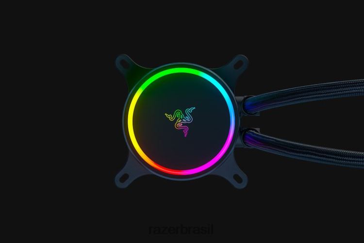 Razer componente de computador Uma cor refrigerador líquido hanbo chroma rgb aio (tampa da bomba argb) 06X4JT19