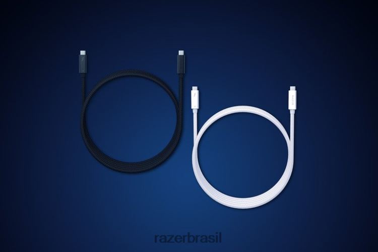 Razer componente de computador branco cabo raio 4 06X4JT22
