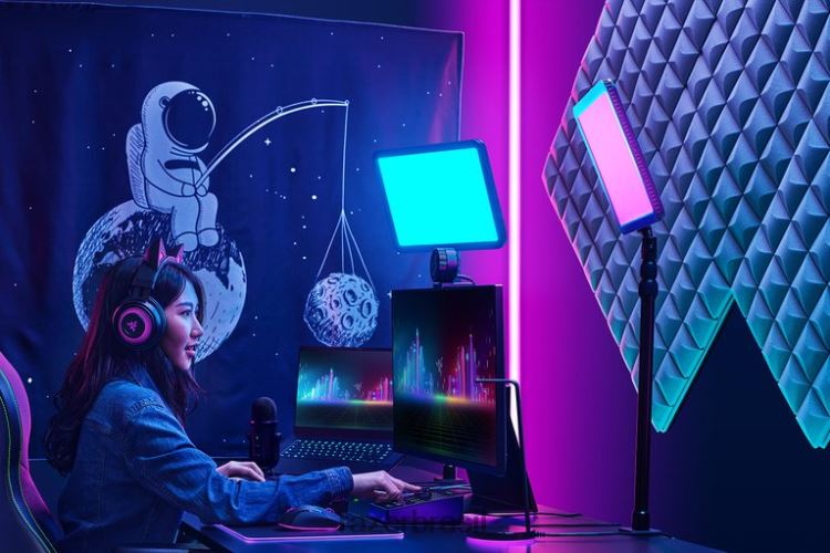 Razer Criação de conteúdo Uma cor croma de luz principal 06X4JT120