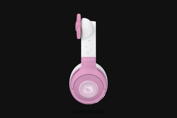 Razer Criação de conteúdo Uma cor kraken bt - edição hello kitty e amigos 06X4JT106