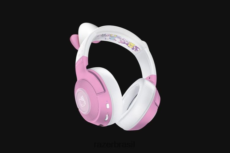 Razer Criação de conteúdo Uma cor kraken bt - edição hello kitty e amigos 06X4JT106