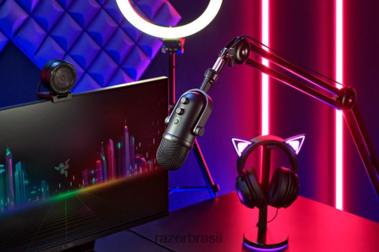 Razer Criação de conteúdo Uma cor seiren v2 pro 06X4JT108