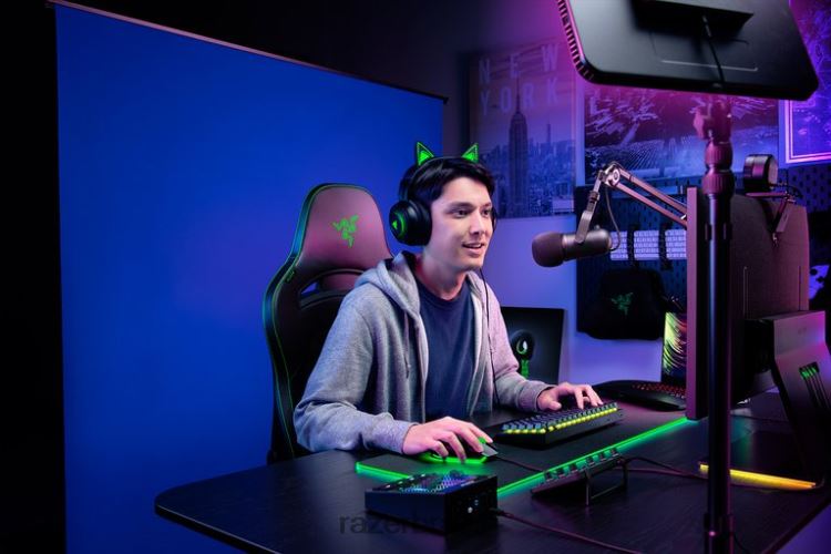 Razer Criação de conteúdo azul tela traseira 06X4JT114