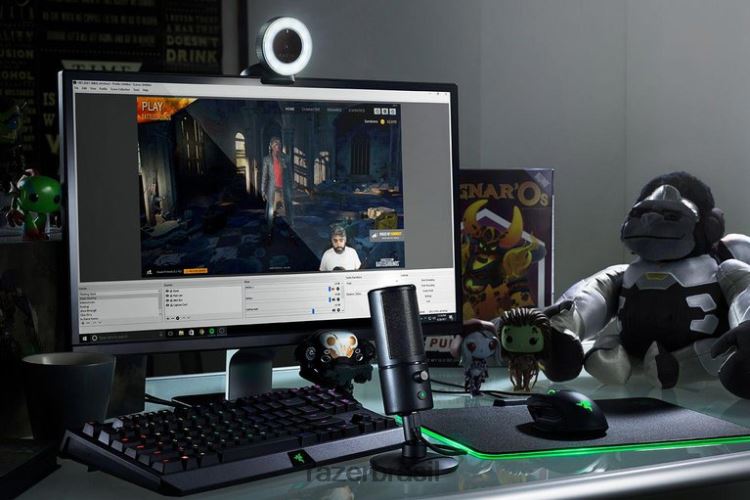 Razer Criação de conteúdo preto seiren 06X4JT112