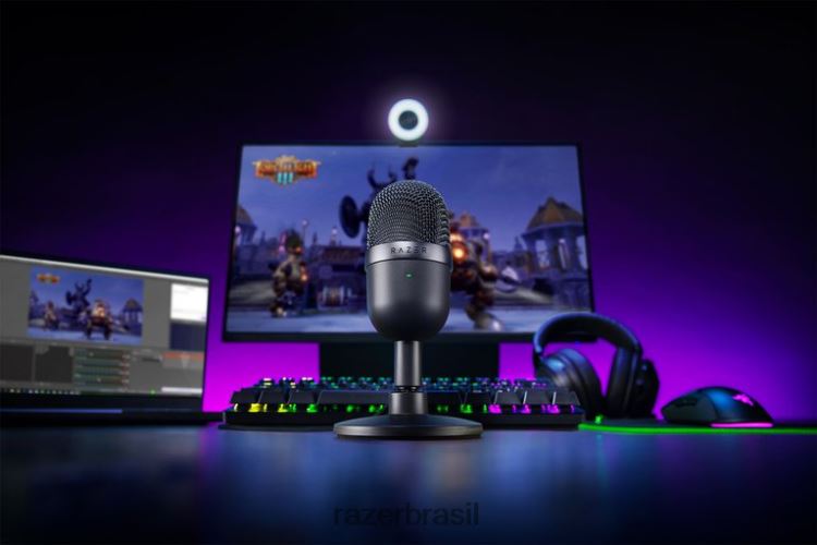 Razer Criação de conteúdo preto seiren mini 06X4JT110