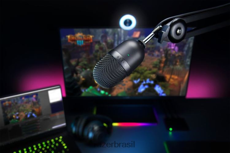 Razer Criação de conteúdo preto seiren mini 06X4JT110