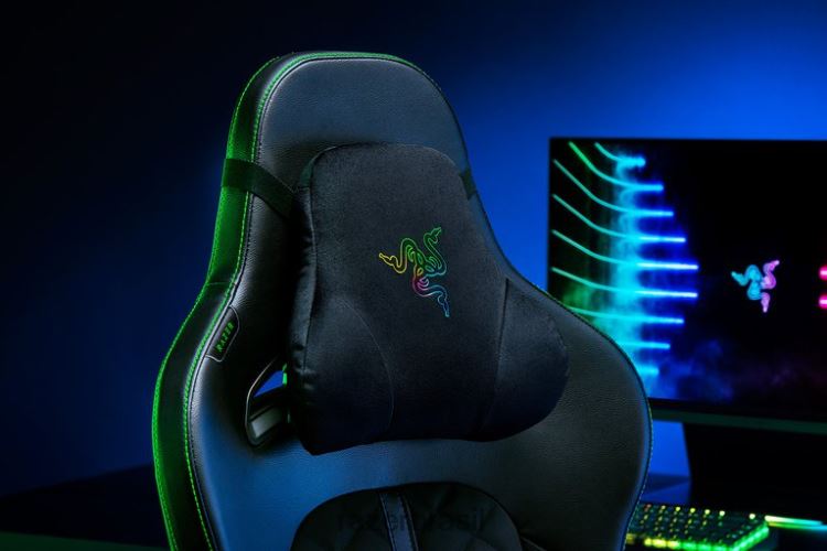 Razer cadeira de jogos Uma cor almofada de cabeça croma 06X4JT144