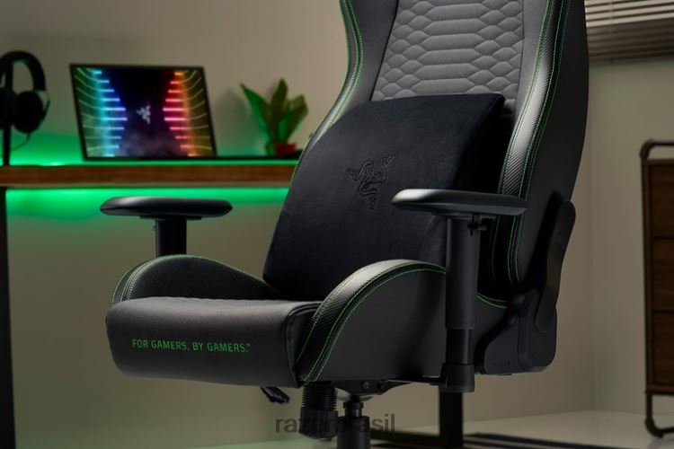 Razer cadeira de jogos Uma cor almofada lombar 06X4JT146