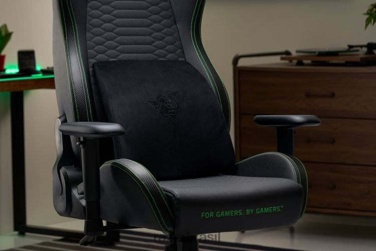 Razer cadeira de jogos Uma cor almofada lombar 06X4JT146