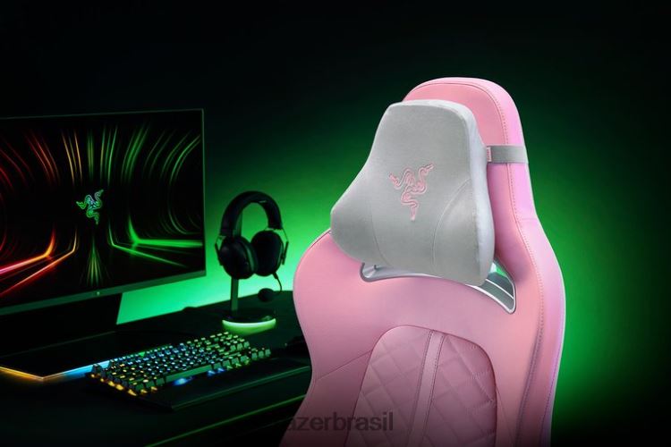 Razer cadeira de jogos quartzo almofada de cabeça 06X4JT143