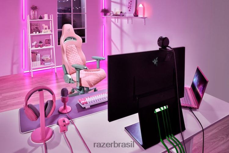 Razer cadeira de jogos quartzo enki 06X4JT133