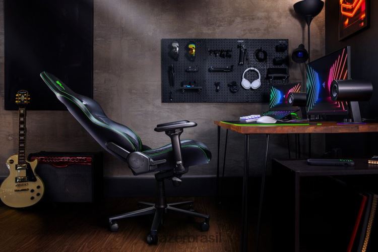 Razer cadeira de jogos verde enki 06X4JT131