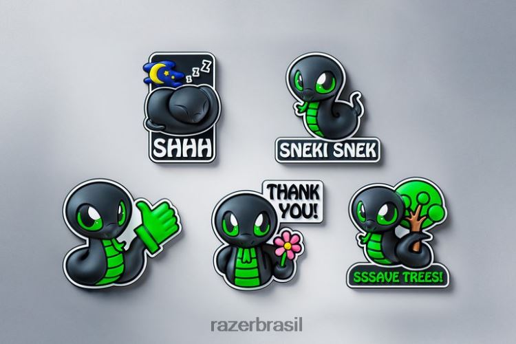Razer engrenagem Uma cor sneki snek imã de geladeira - árvores sssave 06X4JT207