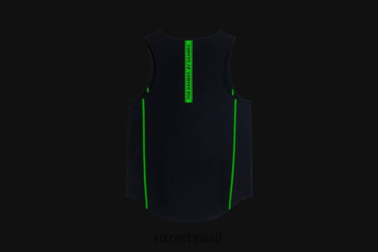Razer vestuário Uma cor athleisure - regata instinto 06X4JT195