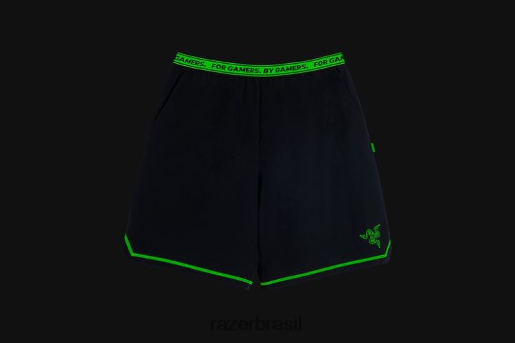 Razer vestuário Uma cor athleisure – shorts instinto 06X4JT198