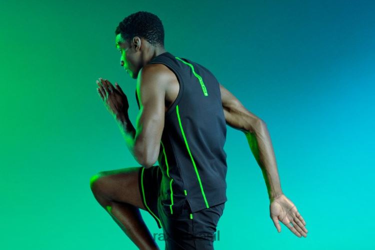 Razer vestuário Uma cor athleisure - tanque de instinto 06X4JT196