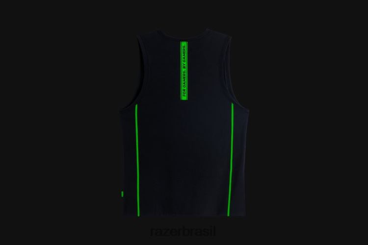 Razer vestuário Uma cor athleisure - tanque de instinto 06X4JT196