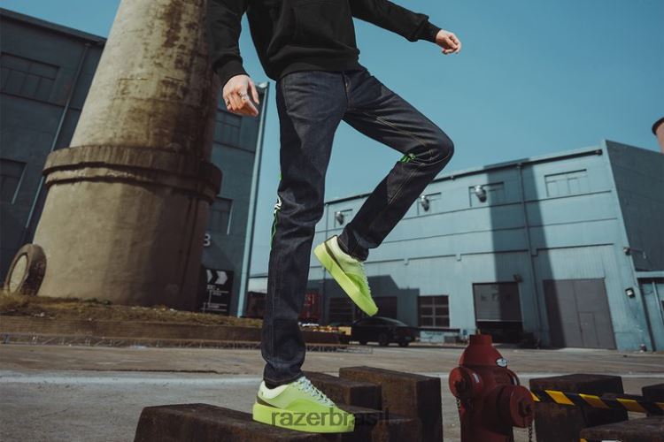 Razer vestuário Uma cor calça jeans evisu daicock estampada com bordado cenoura #2017 06X4JT192