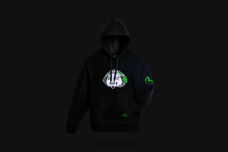 Razer vestuário Uma cor moletom evisu godhead 06X4JT193